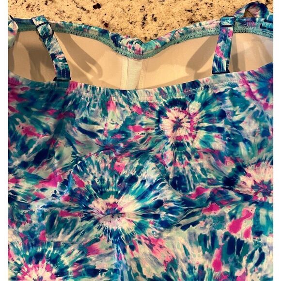 Coco Contours Clarity Bandeau Bra Sized Tankini Top - Picture 5 of 7